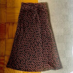 Floral Black and Pink Women's Skirt from C/MEO collective